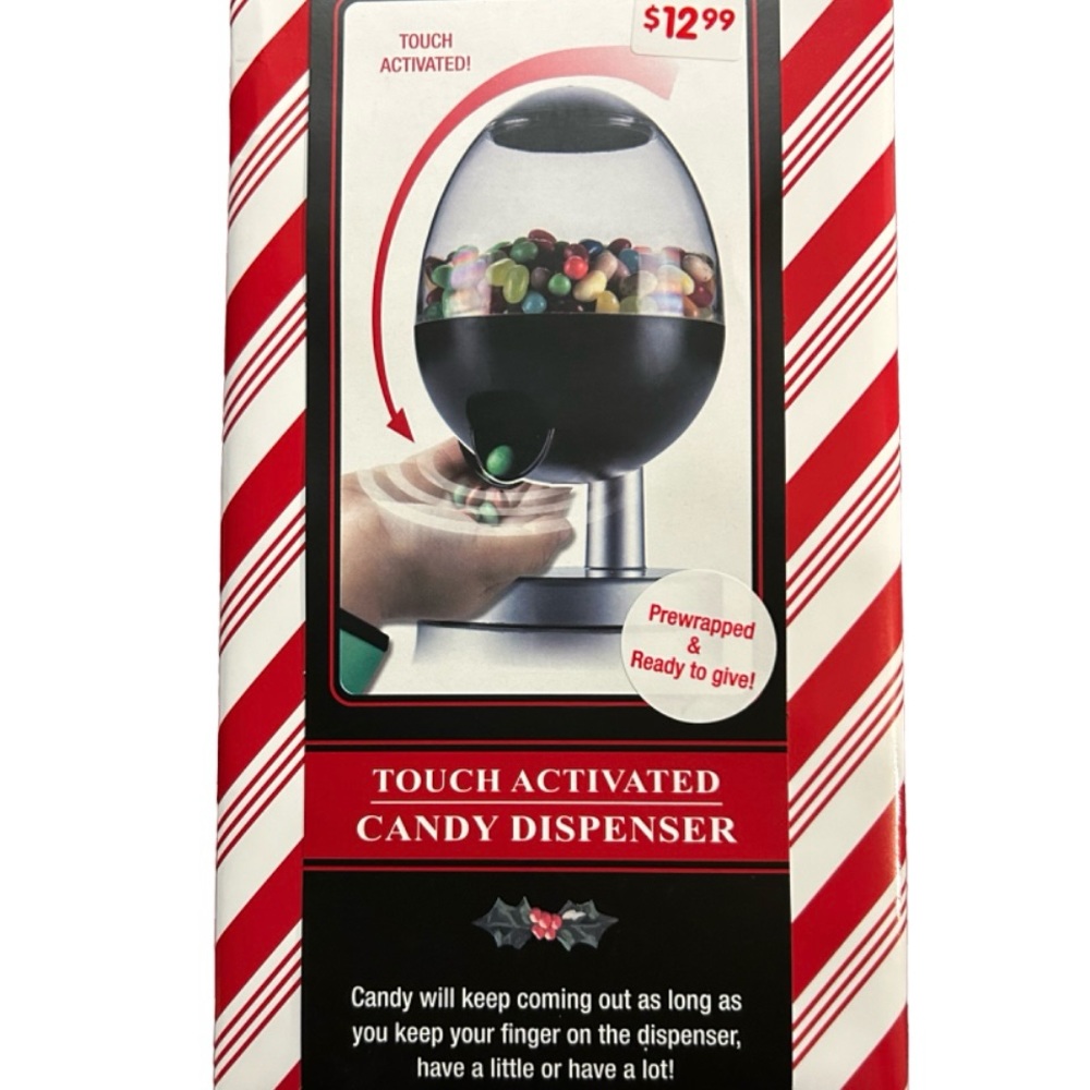 Touch activated candy dispenser